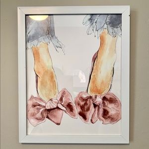 Wall decor denim and heels Print 13”x16”